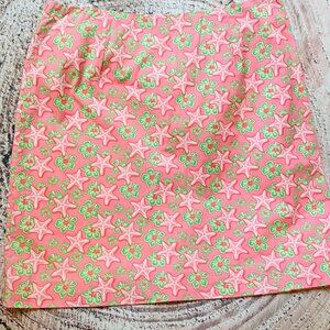 Vineyard Vines Margot Starfish and Hibiscus Flower Skirt Size 8.